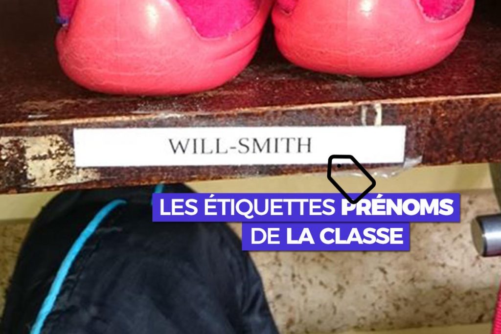 Will-Smith et autres étiquettes prénoms de la classe